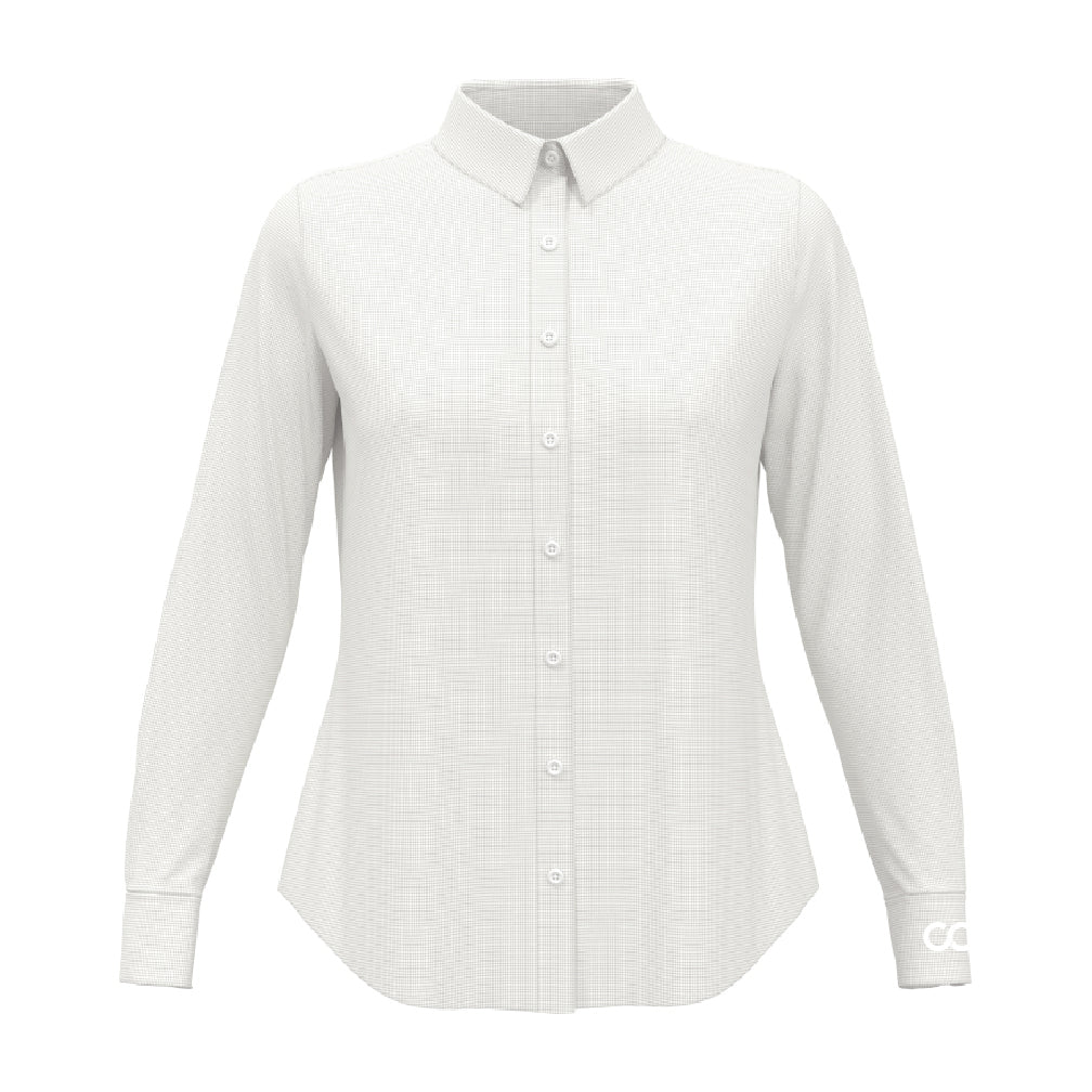 Ladies Perry Ellis Mini-Grid Woven Shirt