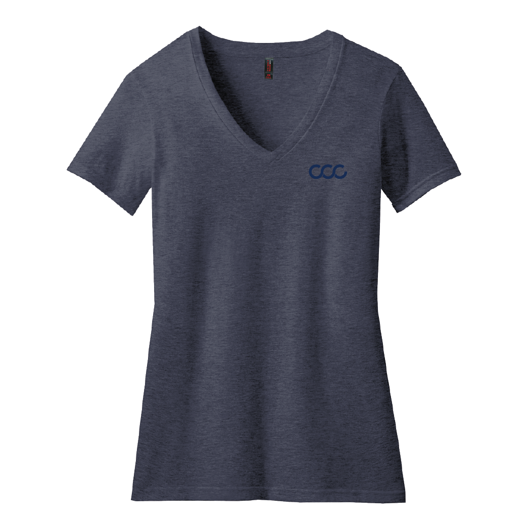 Ladies District Perfect Blend V-neck Tee